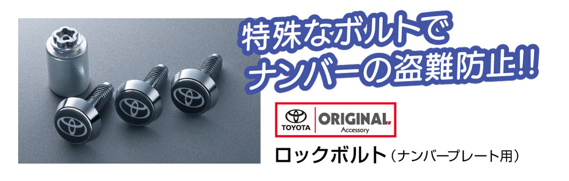 ロックボルト（ナンバープレート用）