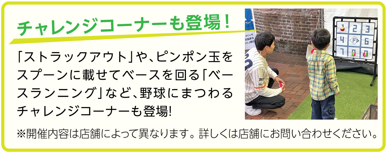 チャレンジコーナーも登場！