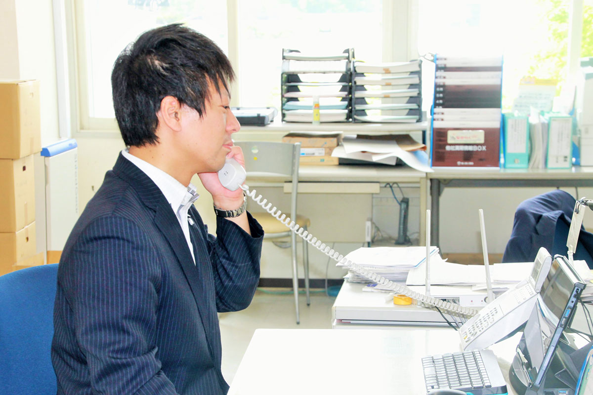 竹越 基樹さんの仕事風景1
