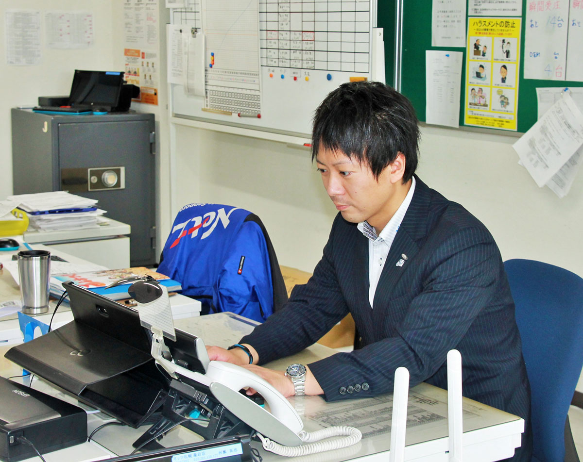 竹越 基樹さんの仕事風景2