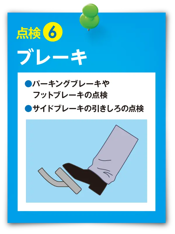 点検⑥ ブレーキ