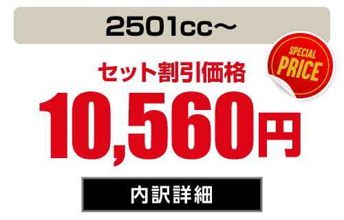 ラージ(2501cc〜) セット価格10,560円