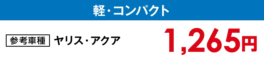【水洗い洗車】軽・コンパクト【1,265円】