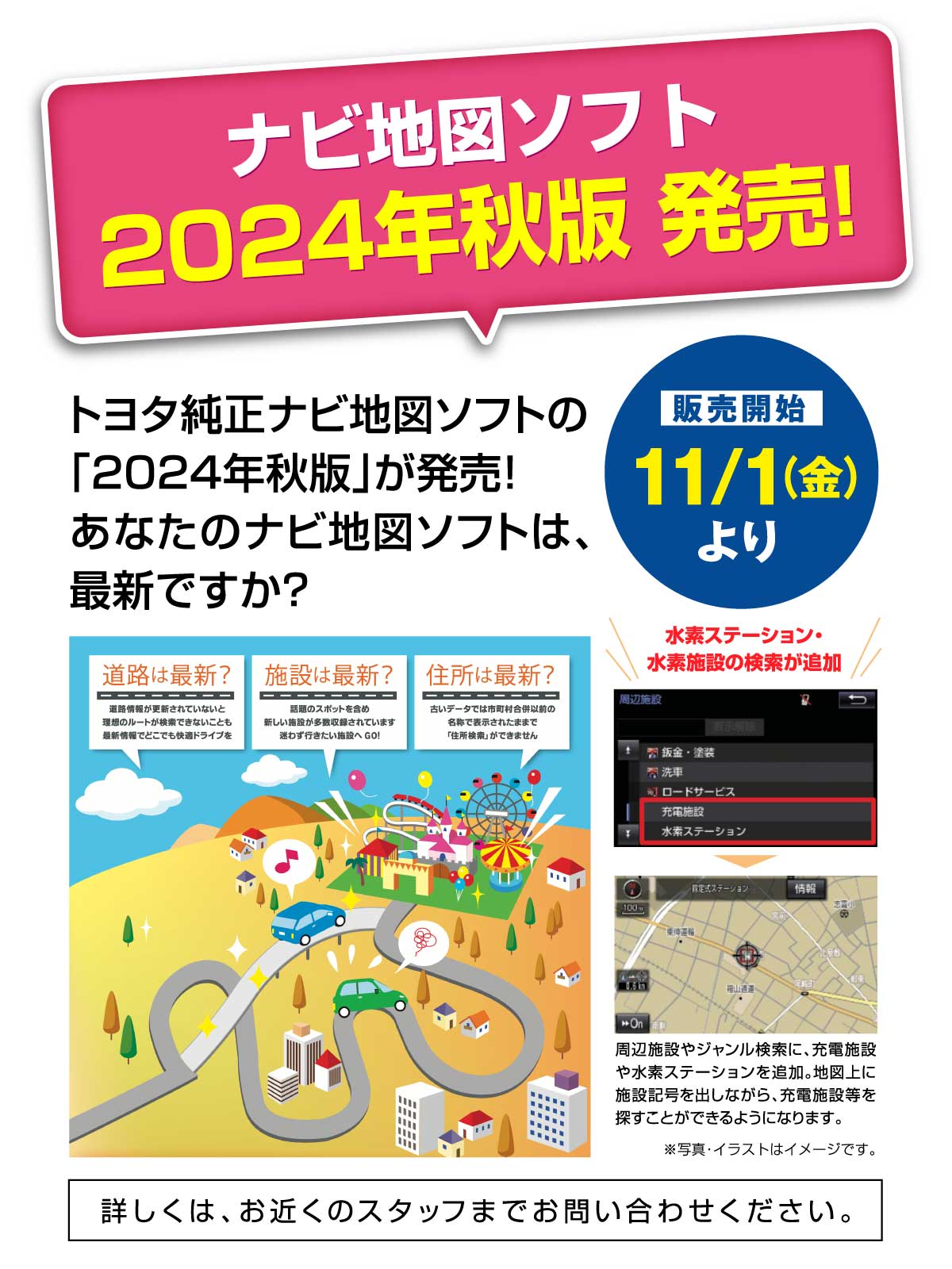 あなたのナビ地図ソフトは、最新ですか？【2024年秋版 発売！】